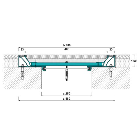 AR802-250 Zemin Dilatasyon Profili - 3 mt