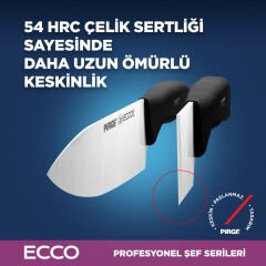 38402 - PİRGE Ecco Çantalı Bıçak Seti - Knife Set with Roll Bag - 5 + 1 Pcs