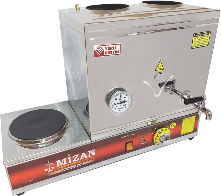 Mizan - 40'Lık Çay Kazanı Elektrikli 304 Kaynaklı