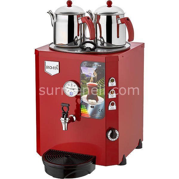 Remta - 2 Demlikli Jumbo Çay Makinesi 23 lt Şamandıralı (Şebekeden Su Alma)