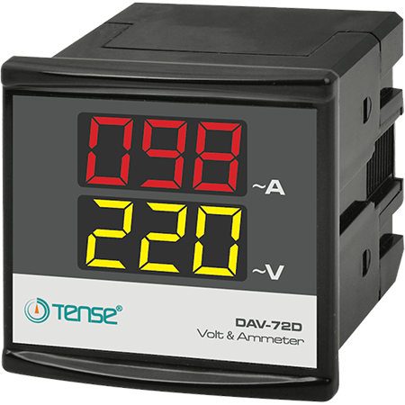 TENSE Dijital Voltmetre&Ampermetre 72x72mm (100A Direkt) DAV-72D