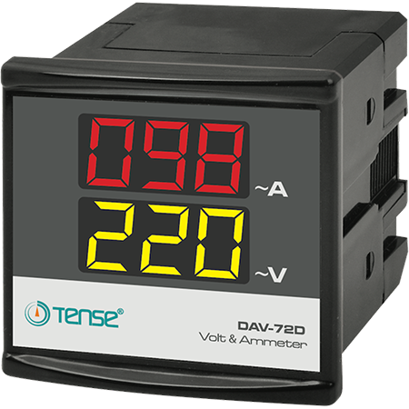 TENSE Dijital Voltmetre&Ampermetre 72x72mm (100A Direkt) DAV-72D