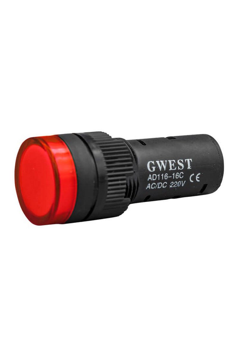 Gwest 22mm Kırmızı 220V Sinyal Lambası