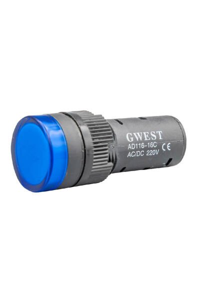 Gwest 22mm Mavi 220V Sinyal Lambası