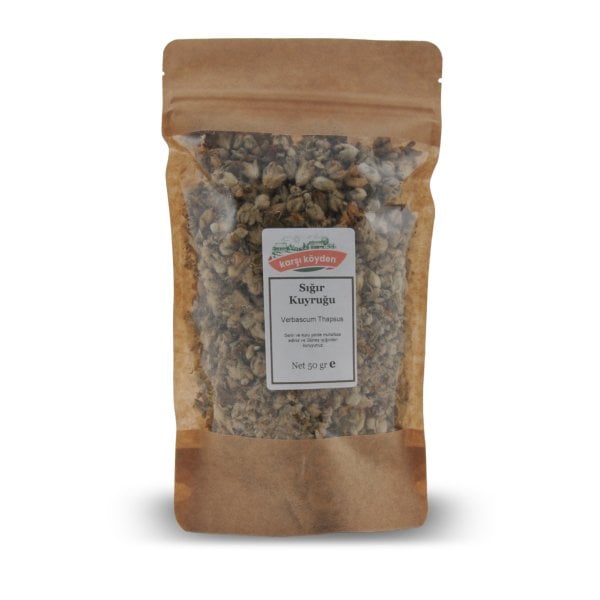 Karşı Köyden Sığır Kuyruğu (Verbascum Thapsus) - (50gr - Kilitli Doypack)