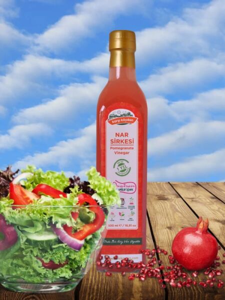 Karşı Köyden Doğal Fermantasyon Nar Sirkesi, Pomegranate Vinegar, 500 ml / 16,91 oz