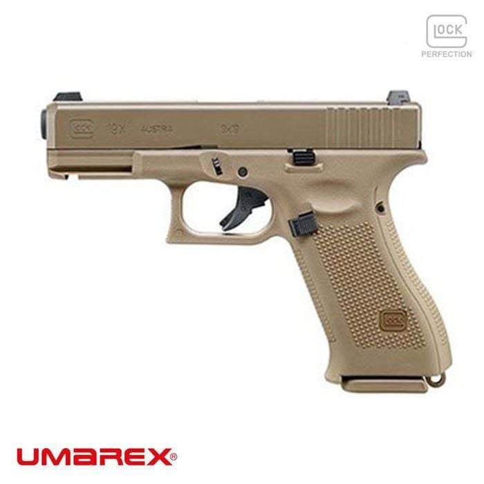 UMAREX Glock 19X Airsoft Tabanca - Tan Rengi,Green Gaslı