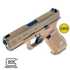 Umarex Glock19X 4,5 mm Havalı Tabanca - Tan Rengi