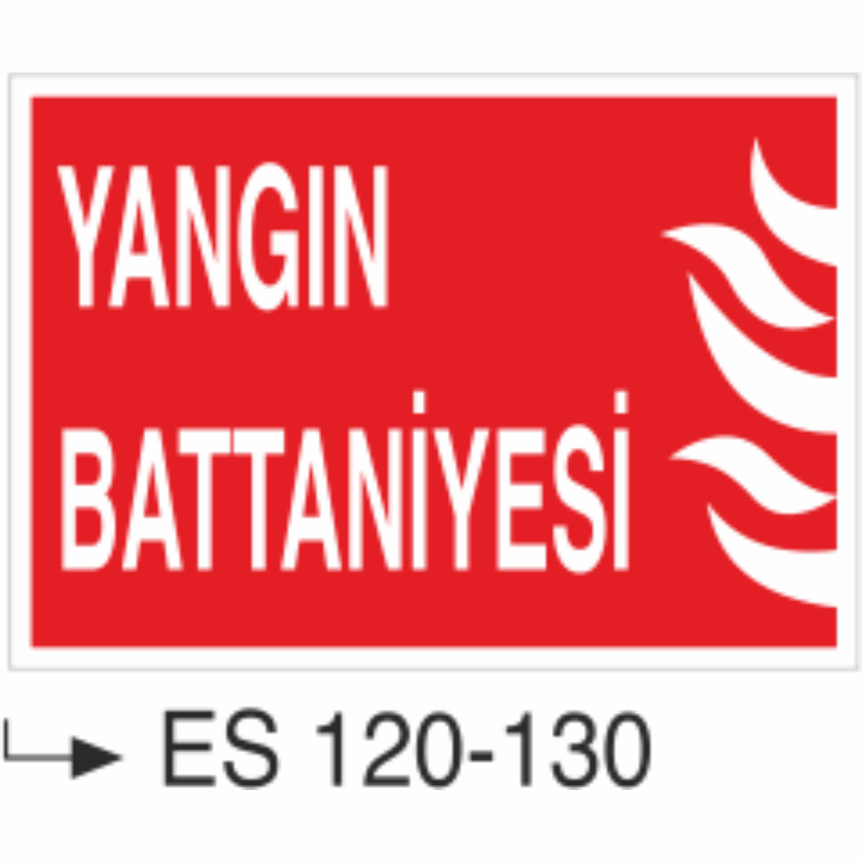 Yangın Battaniyesi- Uyarı Levhası