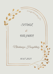 Nikah Karşılama Panosu (KRP0018)