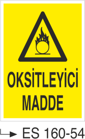 Oksitleyici Madde- Uyarı Levhası