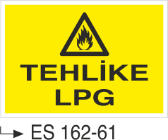 Tehlike Lpg- Uyarı  Levhası