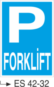 Forklift-Uyarı Levhası