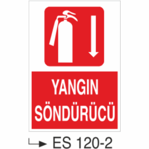 Yangın Söndürücü- Uyarı Levhası