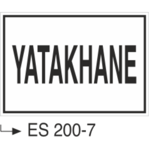 Yatakhane - Uyarı Levhası