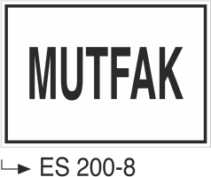 Mutfak - Uyarı Levhası