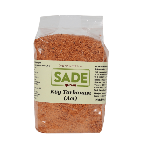 Sade Gurme Köy Tarhanası Acı 500 gr