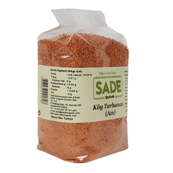 Sade Gurme Köy Tarhanası Acı 500 gr