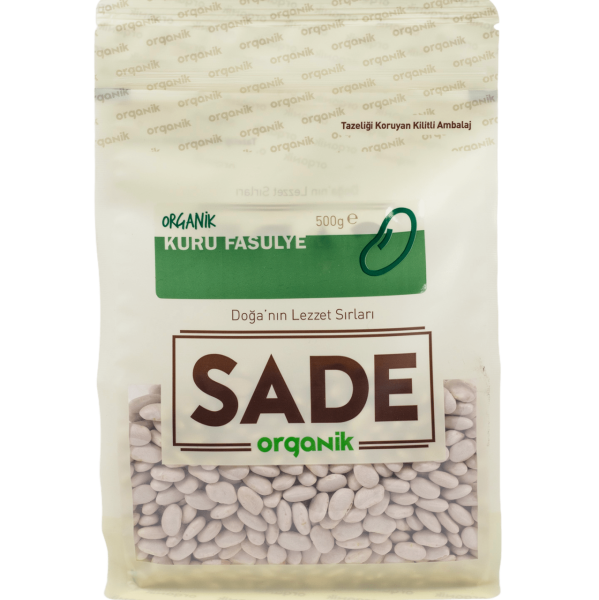 Sade Organik Kuru Fasulye 500 gr