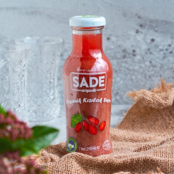 Sade Organik Kızılcık Suyu 250 ml