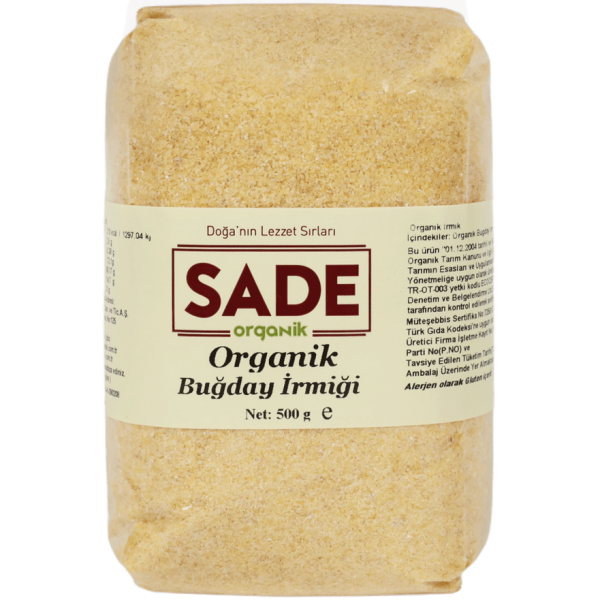 Sade Organik Buğday İrmiği 500g