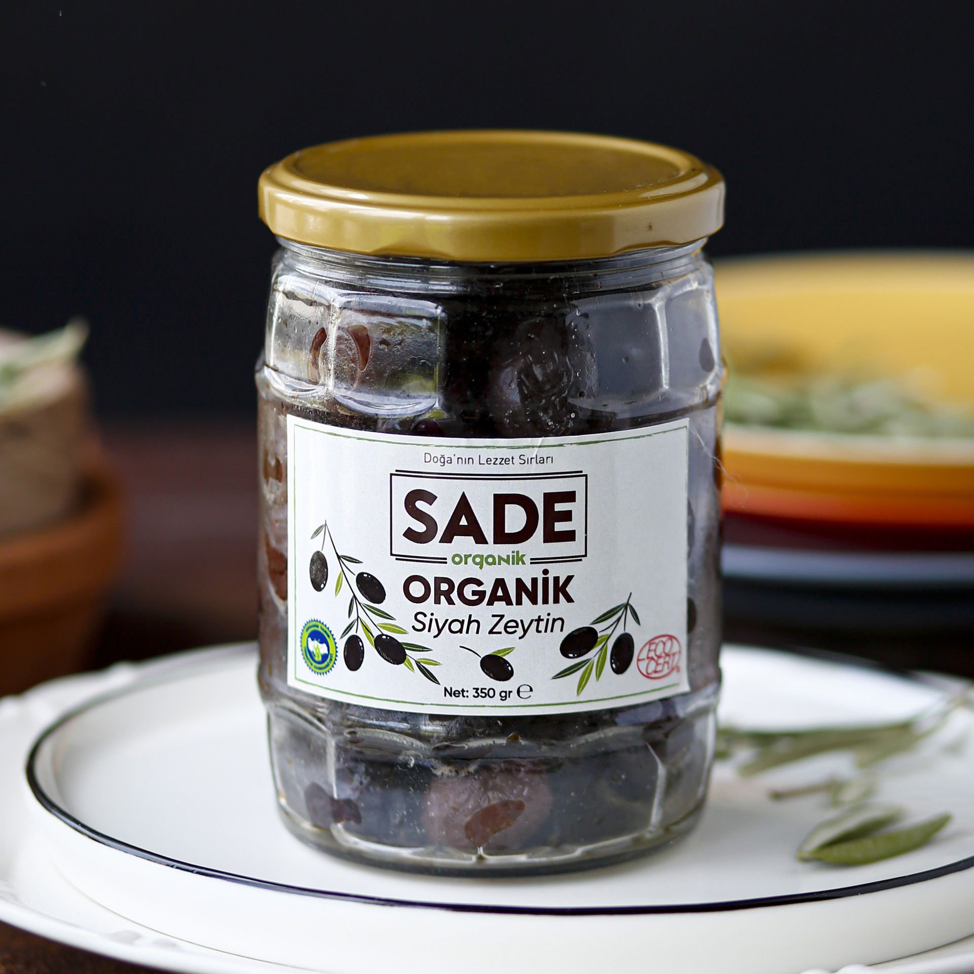 Sade Organik Yağlı Sele Zeytini 350 gr