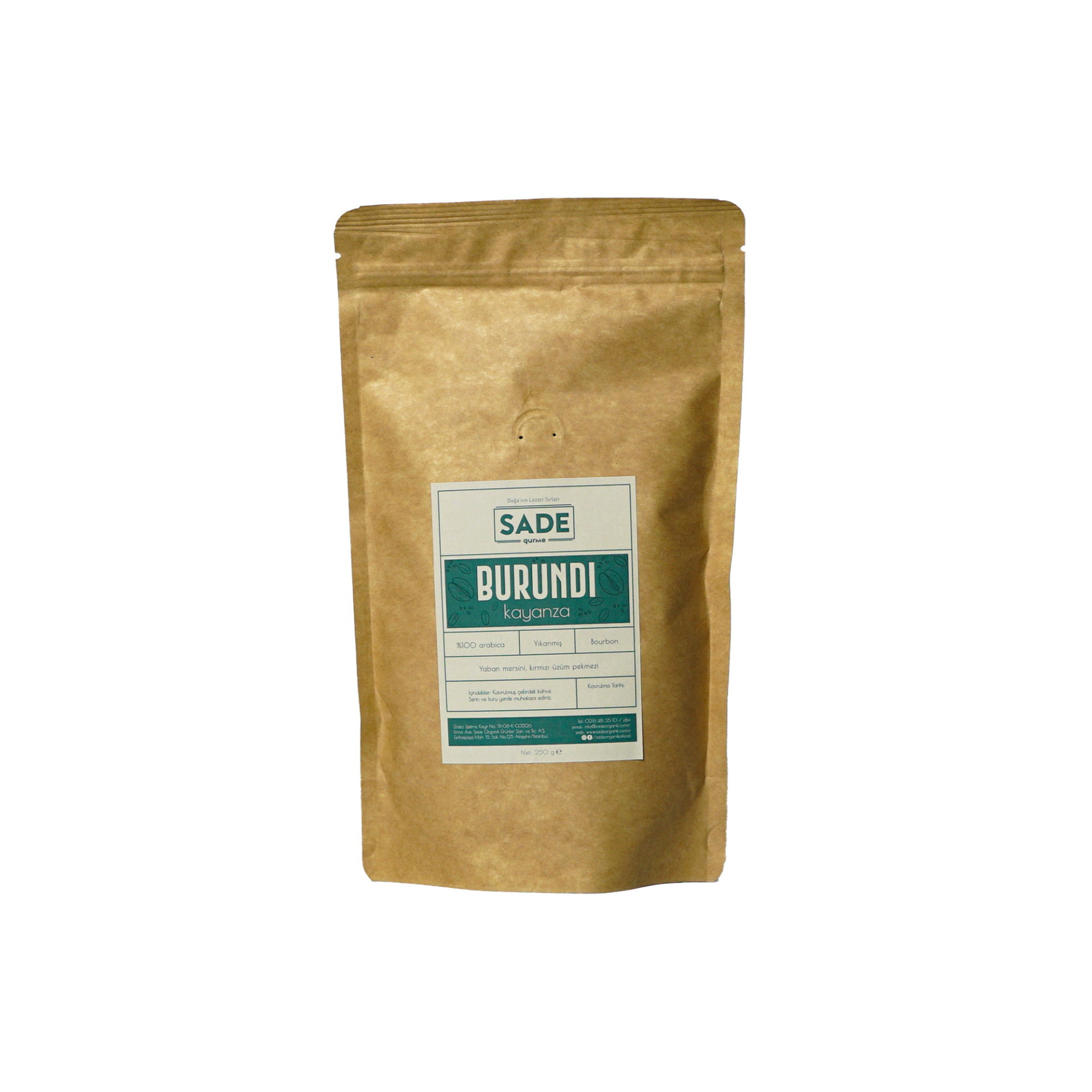 SADE GURME BURUNDI KAHVE 250 gr