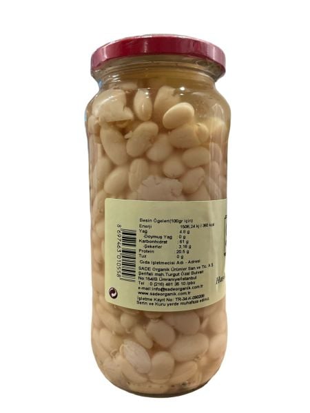 Sade Organik Haşlanmış Kuru Fasulye 400 GR