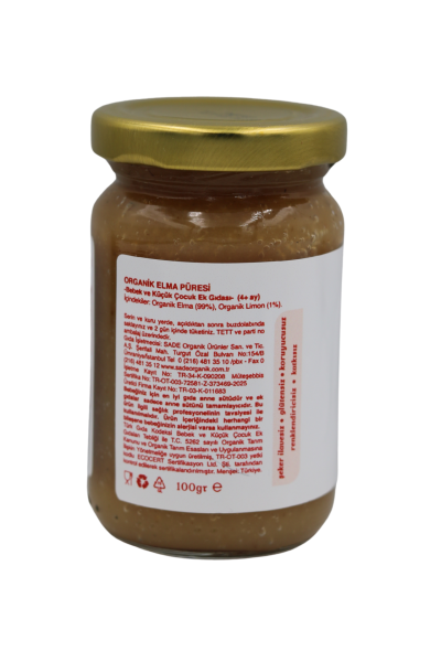 Organik Elma Püresi 100gr +4 Ay