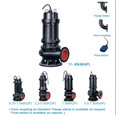 LEO 50WQ15-40-5.5-380V/50HZ- 7.5 HP DÖKÜM GÖVDELİ ATIK SU POMPASI