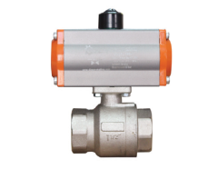 Pneumatic Actuated Brass Threaded 2-Piece Top Flanged Ball Valve