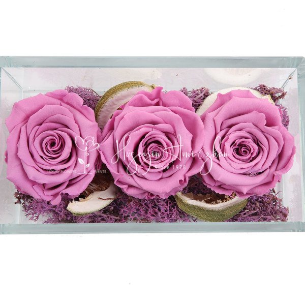 Lilac Preserved Roses