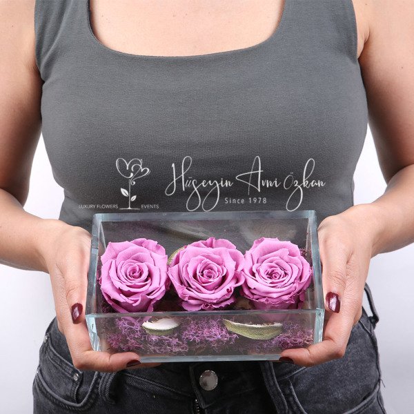 Lilac Preserved Roses