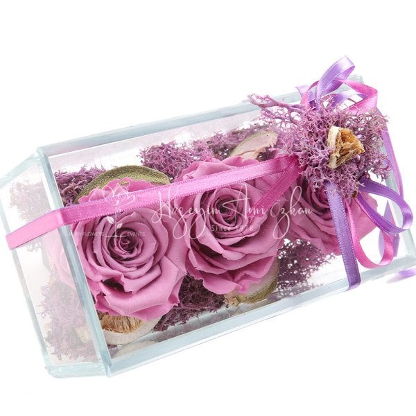 Lilac Preserved Roses