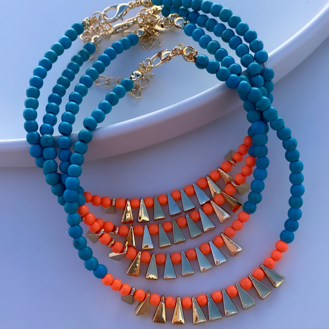 Gold Üçgen Detaylı Halhal