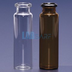 Vial Cam & Crimp Kapaklı & N20 Amber 20 Ml - 100 Adet / Paket - (1 Paket)