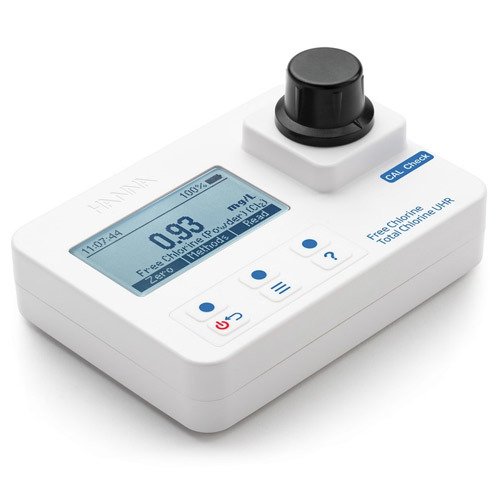Taşınabilir Fotometre & CAL Kontrollü Serbest Klor ve Ultra Yüksek Aralık Toplam Klor & Sadece Metre -1 Adet