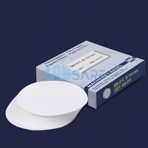 Filtre Kağıdı Kantitatif 125 Mm Beyaz Bant Orta Akış Hızı - 100 Adet/Paket - (1 Paket)