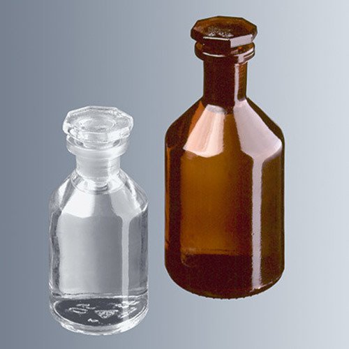 Çözelti Şişesi & Cam & Şilif Cam Kapaklı & Dar Boyunlu & Şeffaf & 250 ml -1 Adet