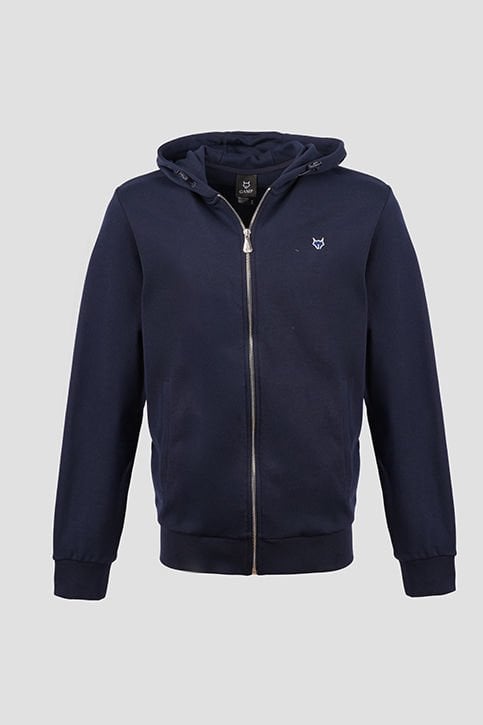 Gamp Tam Fermuarlı Kapşonlu Sweat