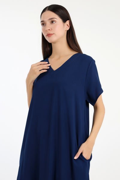 LİKAPASHOP VİSKON FIRFIRLI BÜYÜK BEDEN ELBİSE
