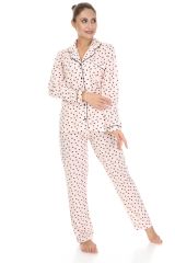 Likapa Penye Uzun Kol Pijama Takım