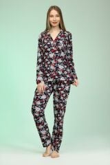 Likapa Penye Uzun Kol Pijama Takım