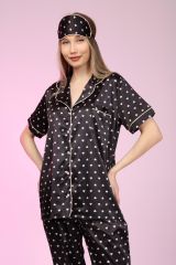 Likapa Saten Kısa Kol Pijama Takım