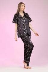 Likapa Saten Kısa Kol Pijama Takım