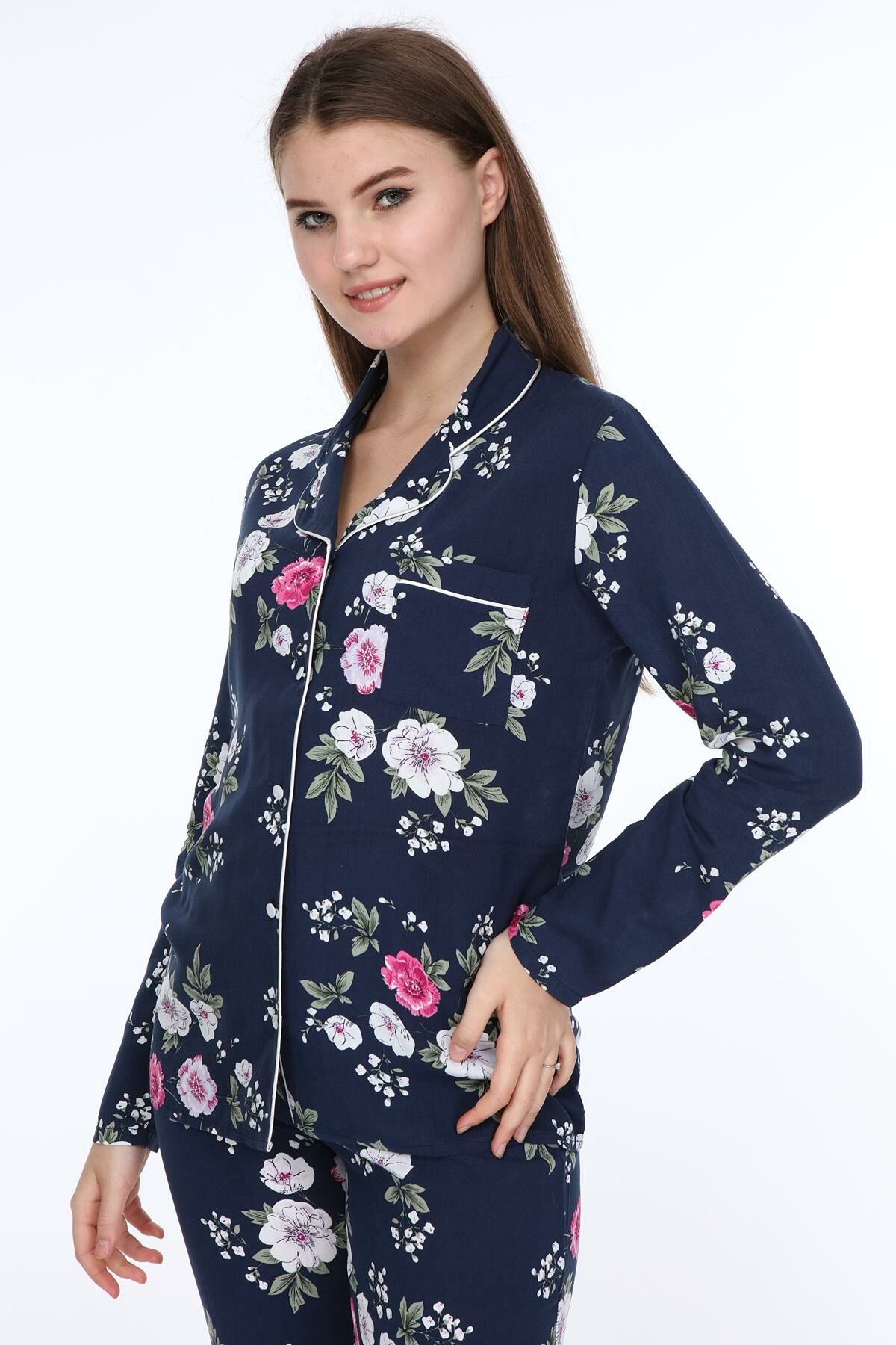 Likapa Dokuma Viskon Uzun Kol Pijama Takım