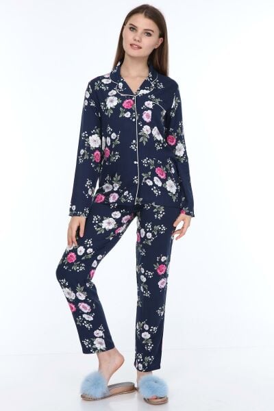 Likapa Dokuma Viskon Uzun Kol Pijama Takım