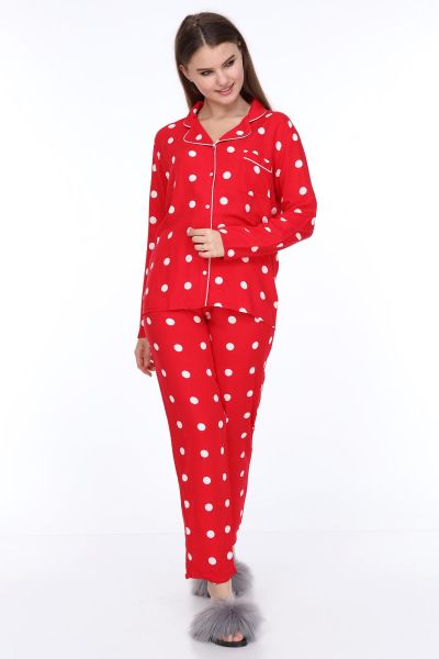 Likapa Dokuma Viskon Uzun Kol Pijama Takım