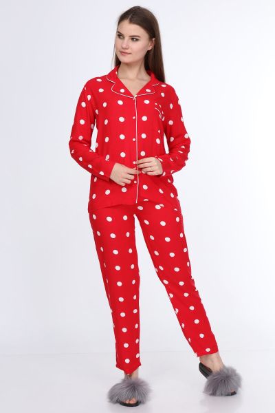 Likapa Dokuma Viskon Uzun Kol Pijama Takım