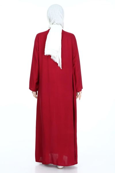 Fermuarlı Viskon Namaz Elbisesi